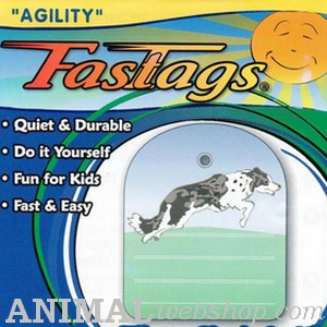 Fastags hondenpenning om zelf te schrijven bij AnimalWebshop