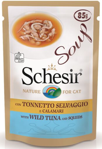 Schesir Cat Soup Wild Tuna and Squids