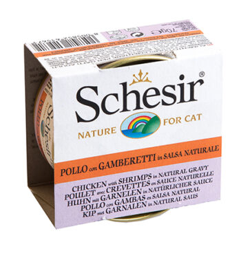 Schesir Cat Broth Nat. Chicken & Shrimps