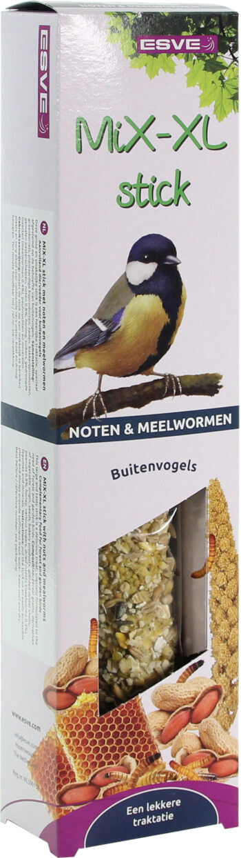 MiX-XL stick Buitenvogel Noten+Meelworm