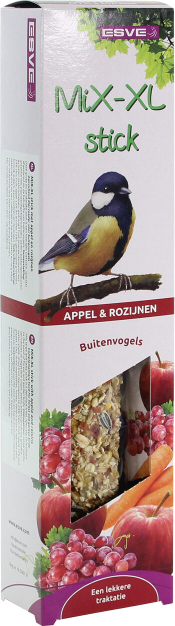 MiX-XL stick Buitenvogel Appel+Rozijn