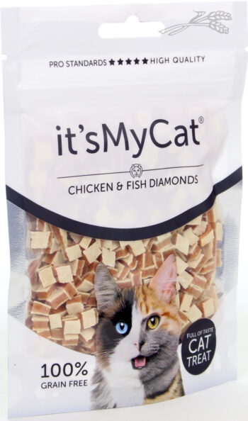 it's My Cat Chicken & Fish Diamonds