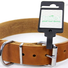 Halsband Vetleer Cognac