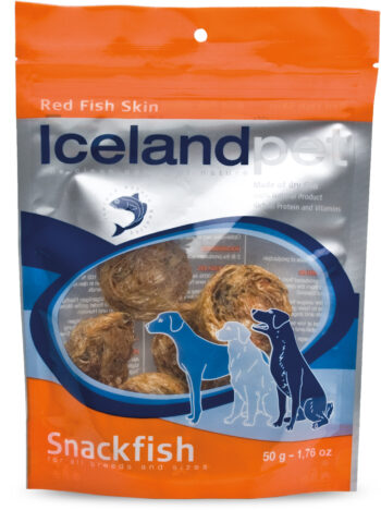 Icelandpet Dog Snack Skin Red Fish
