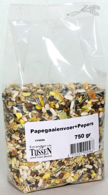 Papegaaienvoer+Pepers