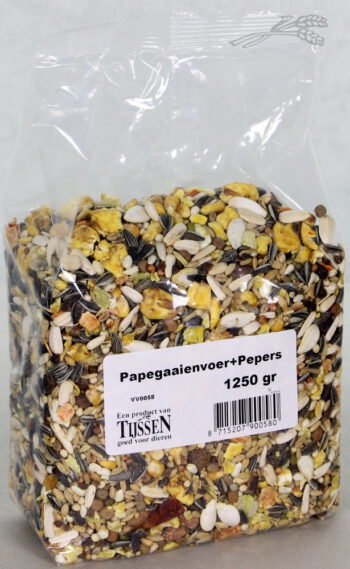 Papegaaienvoer+Pepers