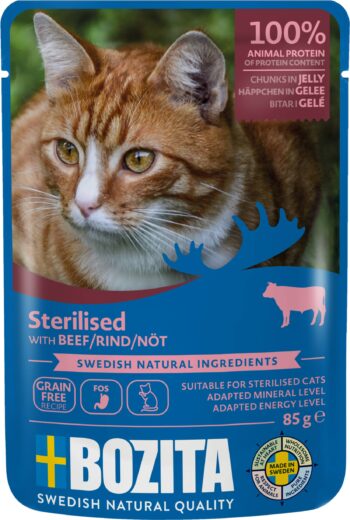 Bozita Feline Pouch Indoor Beef in jelly