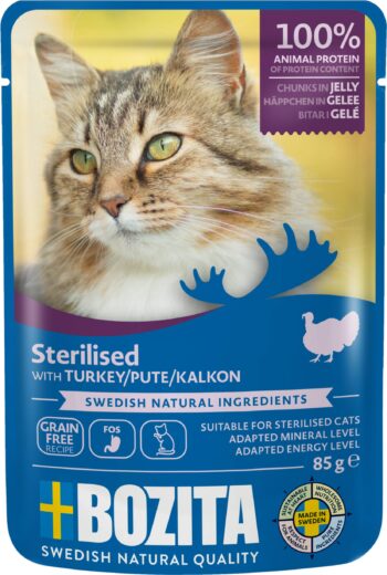 Bozita Feline Pouch Indoor Turkey in jelly