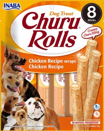 Inaba Dog Churu Rolls Wraps Chicken