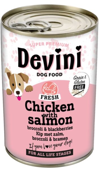Devini Dog Chicken With Salmon