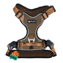 Hondentuig Mocha-Cognac met magnetische sluiting