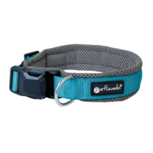 Hondenhalsband Antraciet/Petrol met magnetische sluiting